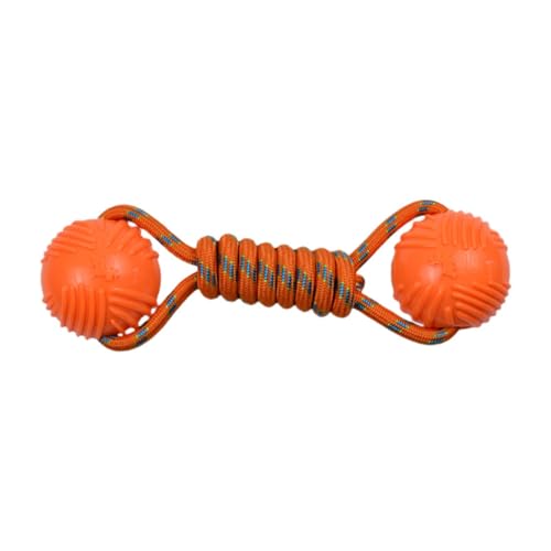 Aymzbd Interaktives Spielzeug für Hunde mit Nylonseil Und Ball, Orange Aymzbd Interaktives Spielzeug für Hunde mit Nylonseil Und Ball, Orange von Aymzbd