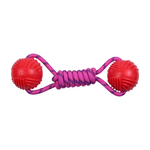 Aymzbd Interaktives Spielzeug für Hunde mit Nylonseil Und Ball, Rot Aymzbd Interaktives Spielzeug für Hunde mit Nylonseil Und Ball, Rot von Aymzbd