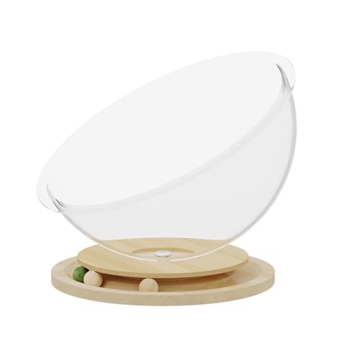 Aymzbd Katzenbett in Space Capsule Form für Kleine Haustiere mit Aktivitätsbällen Und Schlafbereich, XL von Aymzbd