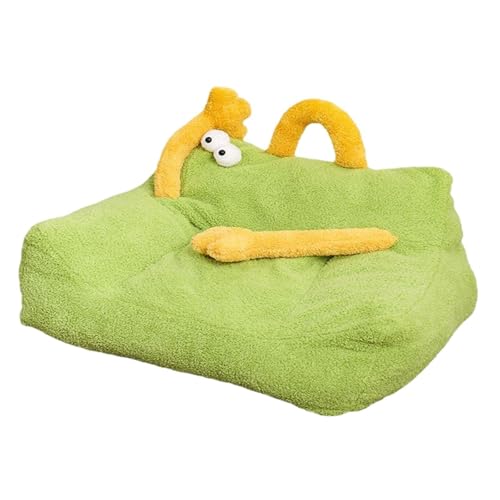 Aymzbd Katzenbetthundsofa Bett Couch Süß Bequemes Kätzchen Bett Haustierkissen für Innenkatzen Haustier Schlafbett für Welpen Hunde Kleine Haustiere, GrÜn, L von Aymzbd