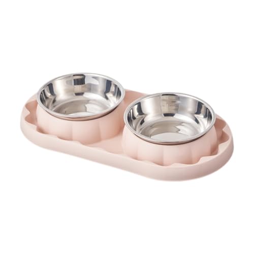 Aymzbd Katzenfutternäpfe, Doppelnäpfe, auslaufsicher, bequem, Futter- und Wassernäpfe, Pink Aymzbd Katzenfutternäpfe, Doppelnäpfe, auslaufsicher, bequem, Futter- und Wassernäpfe, Pink von Aymzbd