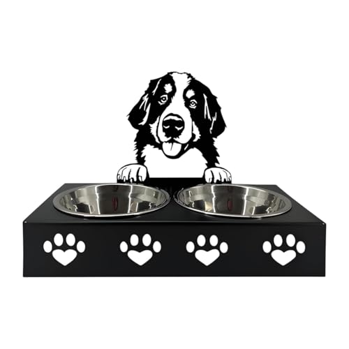 Aymzbd Katzenfutterstation mit Erhöhtem Design, rutschfeste Fütterungsschale für Katzen Und Hunde, B von Aymzbd