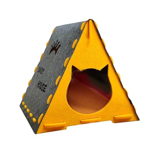 Aymzbd Katzenhaus 16,93 Zoll X 15,75 Zoll X 15,75 Zoll Katzenbetthöhle Indoor Katzen Geschlossene Privatsphäre Katzenmöbel Innenbereich Anti Rutsch Versteck, Grau von Aymzbd