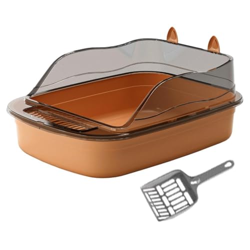 Aymzbd Katzentoilette mit Hohem Rand, Katzensandbecken für Kätzchen, Spritzwassergeschützt, braun Aymzbd Katzentoilette mit Hohem Rand, Katzensandbecken für Kätzchen, Spritzwassergeschützt, braun von Aymzbd