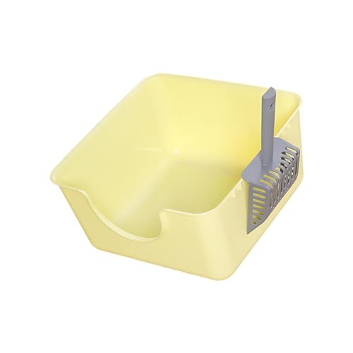 Aymzbd Katzentoilette mit Offenem Design, für Hauskatzen Geeignet, Gelb Aymzbd Katzentoilette mit Offenem Design, für Hauskatzen Geeignet, Gelb von Aymzbd