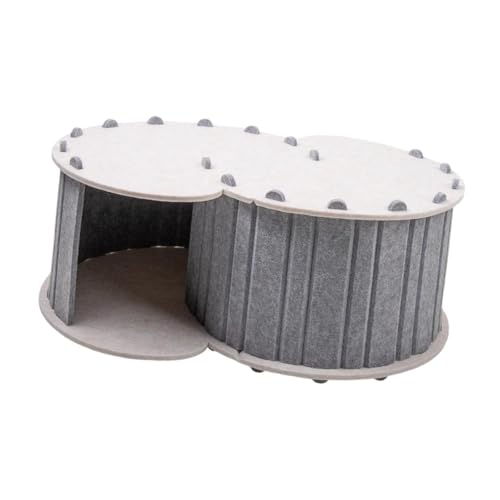 Aymzbd Katzentunnelbett für Zwei Katzen mit Zwei Öffnungen, Spielplatz und atmungsaktives Design, einfach zu reinigen, Hellgrau Aymzbd Katzentunnelbett für Zwei Katzen mit Zwei Öffnungen, Spielplatz und atmungsaktives Design, einfach zu reinigen, Hellgrau von Aymzbd