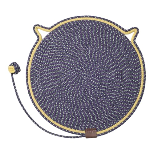 Aymzbd Kratzunterlage für Katzen mit Spielzeug und interaktivem Ball für Zuhause, Dunkelblau Aymzbd Kratzunterlage für Katzen mit Spielzeug und interaktivem Ball für Zuhause, Dunkelblau von Aymzbd