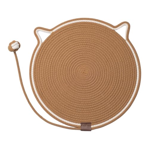Aymzbd Kratzunterlage für Katzen mit Spielzeug und interaktivem Ball für Zuhause, Kaffee Aymzbd Kratzunterlage für Katzen mit Spielzeug und interaktivem Ball für Zuhause, Kaffee von Aymzbd