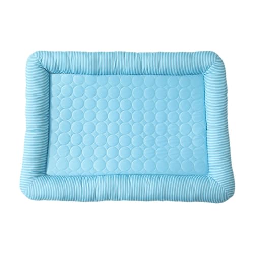 Aymzbd Kühlmatte für Hunde, Kühlkissen für den Sommer, weiche, atmungsaktive Isomatte für Haustiere, Blau Aymzbd Kühlmatte für Hunde, Kühlkissen für den Sommer, weiche, atmungsaktive Isomatte für Haustiere, Blau von Aymzbd