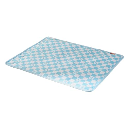 Aymzbd Kühlmatte für Hunde Im Sommer, Hält Kühl, Leicht zu Tragen, Abnehmbare Abdeckung, Schlafbett für Zwinger, Zuhause, Boden, Kiste, Couch, 54cmx69cm von Aymzbd