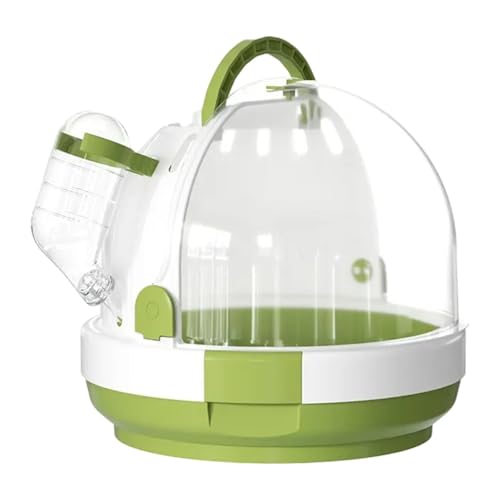 Aymzbd Papageien Käfig für Reisen, Vogelkäfig mit Wasserflasche, Hamsterträger für Finken Und Lovebirds, GrÜn von Aymzbd