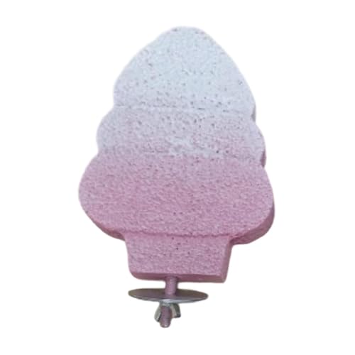 Aymzbd Papageien-Sitzstangenhalter, Spielzeug, Käfigzubehör, Kau-Elemente für Sittiche und Kakadus, Rosa von Aymzbd