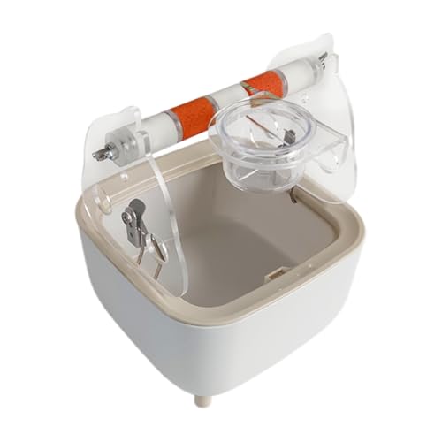 Aymzbd Papageien Toilettenständer für Training, Interaktive Station für Kleine Vögel, Orange von Aymzbd