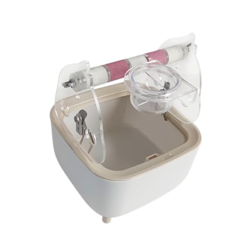Aymzbd Papageien Toilettenständer für Training, Interaktive Station für Kleine Vögel, Rosa von Aymzbd