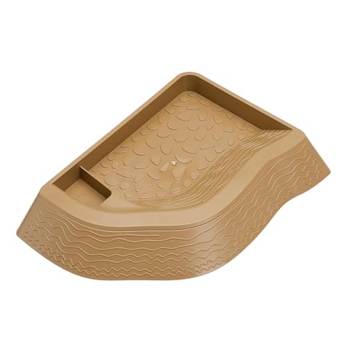 Aymzbd Schildkröten-Wasserschale und Futternapf mit Abnehmbarer Rampe, Bräunlich Gelb Aymzbd Schildkröten-Wasserschale und Futternapf mit Abnehmbarer Rampe, Bräunlich Gelb von Aymzbd