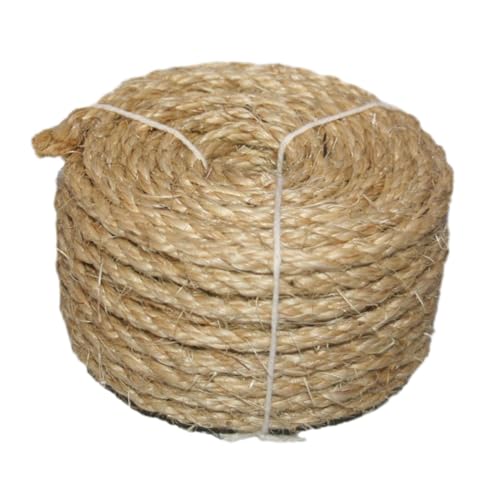 Aymzbd Sisal Seil für Katzenkratzbaum, Kratzspielzeug, Baum Wickelgarn, Hanfseil, 20 M, Leinen Aymzbd Sisal Seil für Katzenkratzbaum, Kratzspielzeug, Baum Wickelgarn, Hanfseil, 20 M, Leinen von Aymzbd