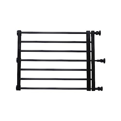 Aymzbd Verstellbares Hundetor, Einziehbare Barriere für Haustiere, Schutzgitter für Treppen Und Flure, 39 bis 60 cm x 42 cm. Schwarz von Aymzbd