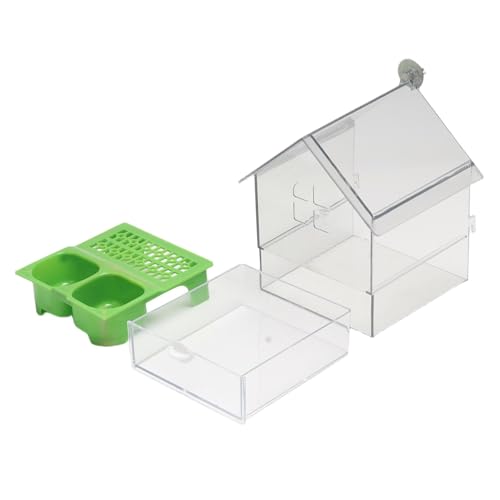 Aymzbd Vogelfutterstation mit Schublade, Hängendes Vogelbad für Finken, Papageien, Sittiche Aymzbd Vogelfutterstation mit Schublade, Hängendes Vogelbad für Finken, Papageien, Sittiche von Aymzbd
