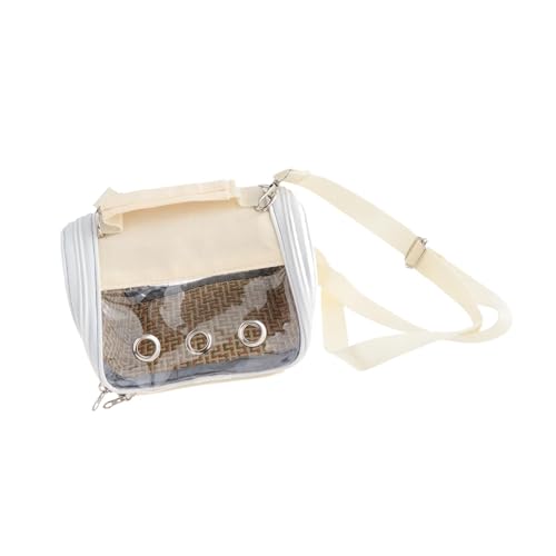 Aymzbd Vogeltragebox, Transportkäfig für kleine Tiere mit transparentem Fenster, passend für Papageien und Conures, Gelb Aymzbd Vogeltragebox, Transportkäfig für kleine Tiere mit transparentem Fenster, passend für Papageien und Conures, Gelb von Aymzbd