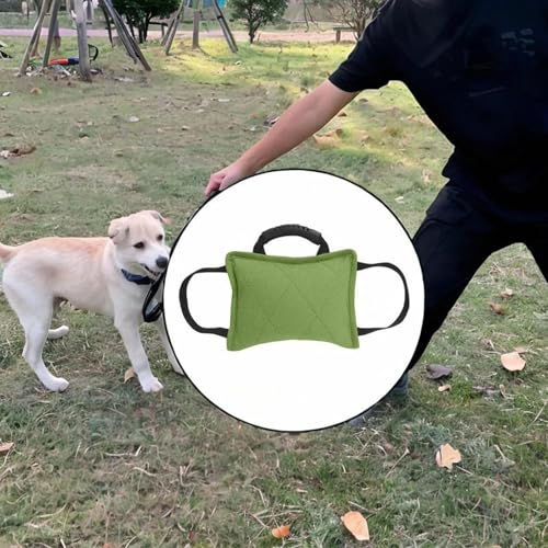 Aymzbd Zerrspielzeug für Hunde, Trainingsspielzeug, Ziehspielzeug, professionell, mit starkem Griff, Hundebeißkissen, Kauspielzeug, GrÜn Aymzbd Zerrspielzeug für Hunde, Trainingsspielzeug, Ziehspielzeug, professionell, mit starkem Griff, Hundebeißkissen, Kauspielzeug, GrÜn von Aymzbd