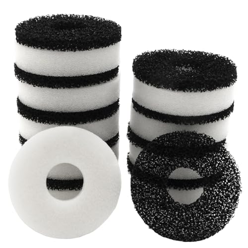 Aynaxcol 10 Packungen Ersatz Aquarium Wartung Kit, Aquarium Schwamm Schaum und Carbon Ringe Set, Ersatz für Biorb Filter Aynaxcol 10 Packungen Ersatz Aquarium Wartung Kit, Aquarium Schwamm Schaum und Carbon Ringe Set, Ersatz für Biorb Filter von Aynaxcol