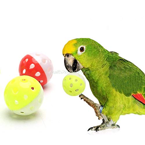 Ayrsjcl Bird Hollow Bell Ball Pet Papageispielzeug Für Cockatiel Kau Spaß Käfig Spielzeug Zufällige Farbe von Ayrsjcl