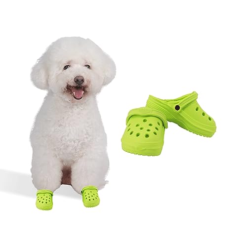 Lustige Hundesandalen sind geeignet für Fotoshootings Partys Urlaub verkleiden Sich Niedliche Hundeloch Hausschuhe für kleine und mittelgroße Hunde (2, Green) von Aywoja