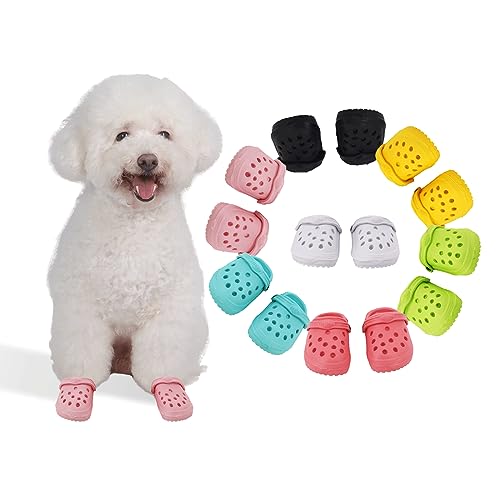 Lustige Hundesandalen sind geeignet für Fotoshootings Partys Urlaub verkleiden Sich Niedliche Hundeloch Hausschuhe für kleine und mittelgroße Hunde (2, Pink) von Aywoja