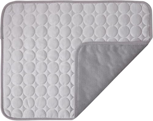 Azarton PfotenFrost Haustier - Kühlmatte Hund 100×70 cm – Waschbares Hundekühlkissen für Sommer, Große Faltbare Kühlunterlage für Zuhause, Auto & Outdoor, Selbstkühlend (Hellgrau) von Azarton