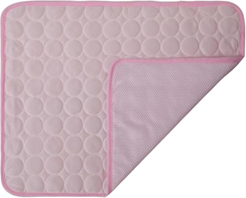 Azarton PfotenFrost Haustier - Kühlmatte Hund 100×70 cm – Waschbares Hundekühlkissen für Sommer, Große Faltbare Kühlunterlage für Zuhause, Auto & Outdoor, Selbstkühlend (Rosa) von Azarton