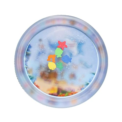 Azarton Pfotenn Bedarff - Katzen Kühlmatte mit Spielbereich – Selbstkühlende Wassermatte ohne Strom für Sommer, Indoor & Outdoor (Blau 65cm) von Azarton