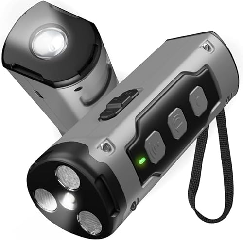 BarkStopP SolavieE，Antibell Hundetrainer mit Ultraschall schonende Trainingshilfe für effektive Verhaltenskontrolle, tragbar & sicher für Zuhause und unterwegs (Grau) von Azarton