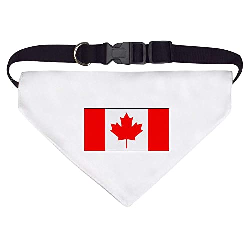 Groß 'Kanadische Flagge' Halstuch für Hund/Katze/Haustier (PD00015234) von Azeeda