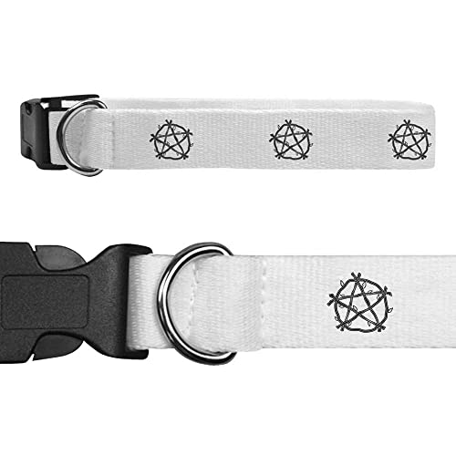Groß 'Pentagramm-Sticks' Hundehalsband (PR00023872) von Azeeda