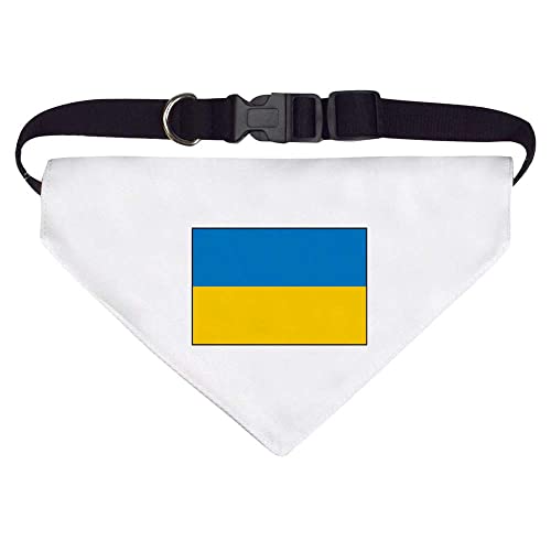 Groß 'Ukraine-Flagge' Halstuch für Hund/Katze/Haustier (PD00016194) von Azeeda