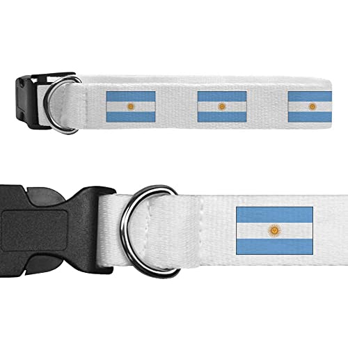 Klein 'Argentinien Flagge' Hundehalsband (PR00015291) von Azeeda