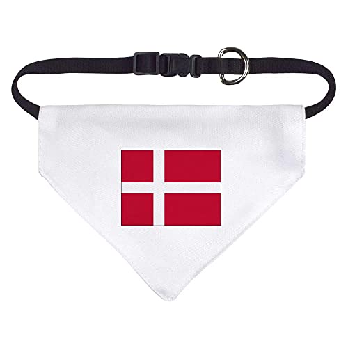 Klein 'Dänemark Flagge' Halstuch für Hund/Katze/Haustier (PD00015241) von Azeeda