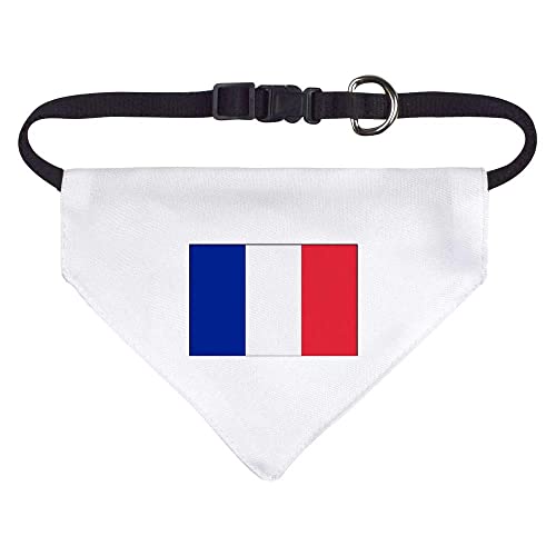 Klein 'Französische Flagge' Halstuch für Hund/Katze/Haustier (PD00015229) von Azeeda