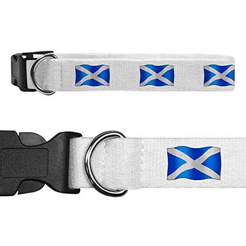 Klein 'Schottische Flagge' Hundehalsband (PR00026579) von Azeeda