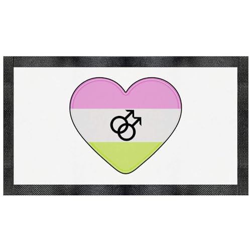 "Twink Flag Heart" Haustier-Futtermatte (PM00014054) von Azeeda