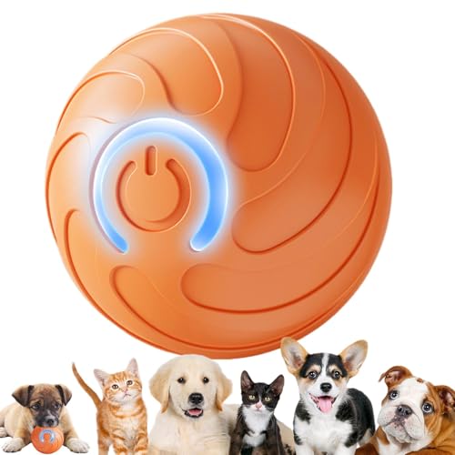 Aznever Automatischer Bewegungsball für Hunde, aktiver Rollball für Hunde - Intelligentes Ballspielzeug für Welpen - Automatisch rollendes Ballspielzeug mit LED-Licht, geeignet für Katzen, Hunde Aznever Automatischer Bewegungsball für Hunde, aktiver Rollball für Hunde - Intelligentes Ballspielzeug für Welpen - Automatisch rollendes Ballspielzeug mit LED-Licht, geeignet für Katzen, Hunde von Aznever