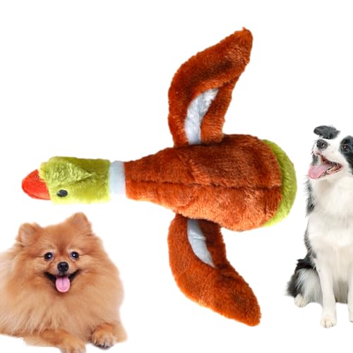 Aznever Flauschiges Welpenspielzeug - Interaktives Hundespielzeug | Bissfestes, Robustes, entzückendes Hundespielzeug mit Tiermotiv für große Hunde und Aggressive Kauer von Aznever