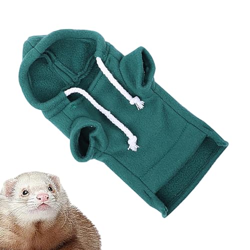 Aznever Frettchen-Sweatshirt, Frettchen-Kleidung, Häschen-Hamster-Kleidung Meerschweinchen-Outfits, Frettchen-Sweatshirt mit Kordelzug, kleine Frettchen-Kleidung, Hoodies, Meerschweinchen-Outfits für von Aznever