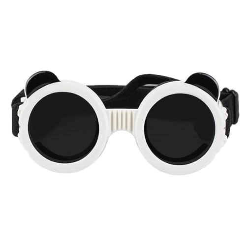 Aznever Haustierbrillen, Haustierbrillen-Augenbekleidung - Brillen-Sonnenbrillen für Hunde,Antibeschlag-Schutzbrille für Hunde, Outdoor-Schutz mit verstellbarem Riemen für kleine und mittelgroße Hunde von Aznever