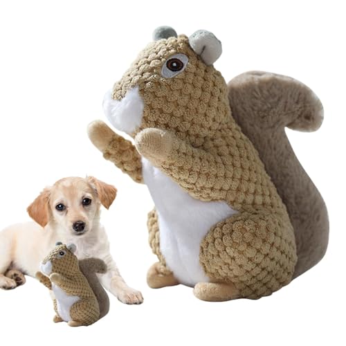 Aznever Kauer Eichhörnchen Hundespielzeug,Plüsch Eichhörnchen Hundespielzeug - Kuscheltiere Kauspielzeug,Niedlicher weicher Hundeplüsch, weiches Zahnspielzeug für Haustiere zum Spielen und für die Aznever Kauer Eichhörnchen Hundespielzeug,Plüsch Eichhörnchen Hundespielzeug - Kuscheltiere Kauspielzeug,Niedlicher weicher Hundeplüsch, weiches Zahnspielzeug für Haustiere zum Spielen und für die von Aznever