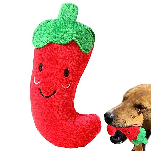 Aznever Quietschspielzeug | Gemüse-Hundespielzeug | Weiches interaktives Kau-Beißspielzeug für Hunde, süße Fruchtsnacks für Welpen im Innenbereich, kleine Rassen und mittelgroße Hunde von Aznever