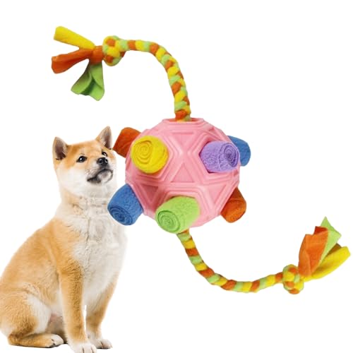 Aznever Schnüffelball-Hundespielzeug, Hundefütterungs-Puzzleball - Tragbarer, exquisiter Hundefutter-Schnüffelball mit Neuer Struktur,Multifunktionaler Hunde-Schnüffel-Puzzle-Spielzeugball von Aznever