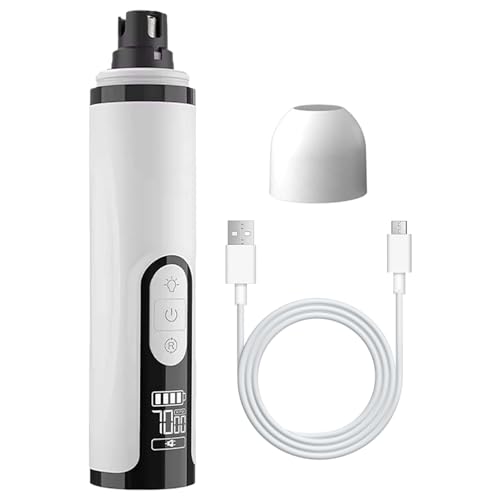 Aznever Tier Nagel Grinder 3 Geschwindigkeiten - Elektrischer Aufladbarer Nageltrimmer Für Haustiere | Kabelloses Pedikure Set Mit LED Licht Für Welpe Kätzchen Krallen Schneiden Pflegen Aznever Tier Nagel Grinder 3 Geschwindigkeiten - Elektrischer Aufladbarer Nageltrimmer Für Haustiere | Kabelloses Pedikure Set Mit LED Licht Für Welpe Kätzchen Krallen Schneiden Pflegen von Aznever