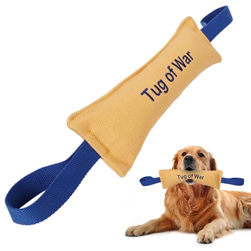 Beißkissen Hundetraining, Hundebisskissen Zerrspielzeug - Beißzerrspielzeug mit 2 starken Griffen für Hunde - Handgefertigtes Pull-Trainingsgerät, interaktives Spielzeug für Tauziehen, Beißkissen Hundetraining, Hundebisskissen Zerrspielzeug - Beißzerrspielzeug mit 2 starken Griffen für Hunde - Handgefertigtes Pull-Trainingsgerät, interaktives Spielzeug für Tauziehen, von Aznever