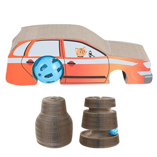 Katzenspielzeug zum Kratzen, Katzenspielzeug aus Pappe - Rotierender Plattenspieler, Spielzeug für Katzen, Kratzbaum, Kugelbahn - Kratzpad, Katzenspielzeug, verschleißfestes -Katzenspielzeug Katzenspielzeug zum Kratzen, Katzenspielzeug aus Pappe - Rotierender Plattenspieler, Spielzeug für Katzen, Kratzbaum, Kugelbahn - Kratzpad, Katzenspielzeug, verschleißfestes -Katzenspielzeug von Aznever